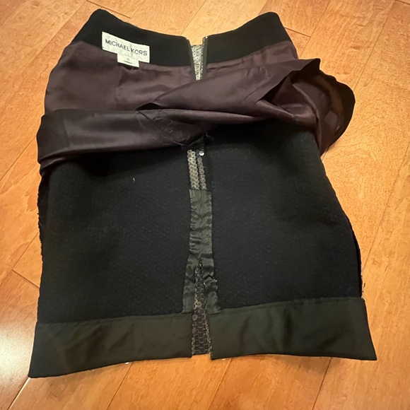 Michael Kors dark grey sequence mini skirt - Picture 9 of 12